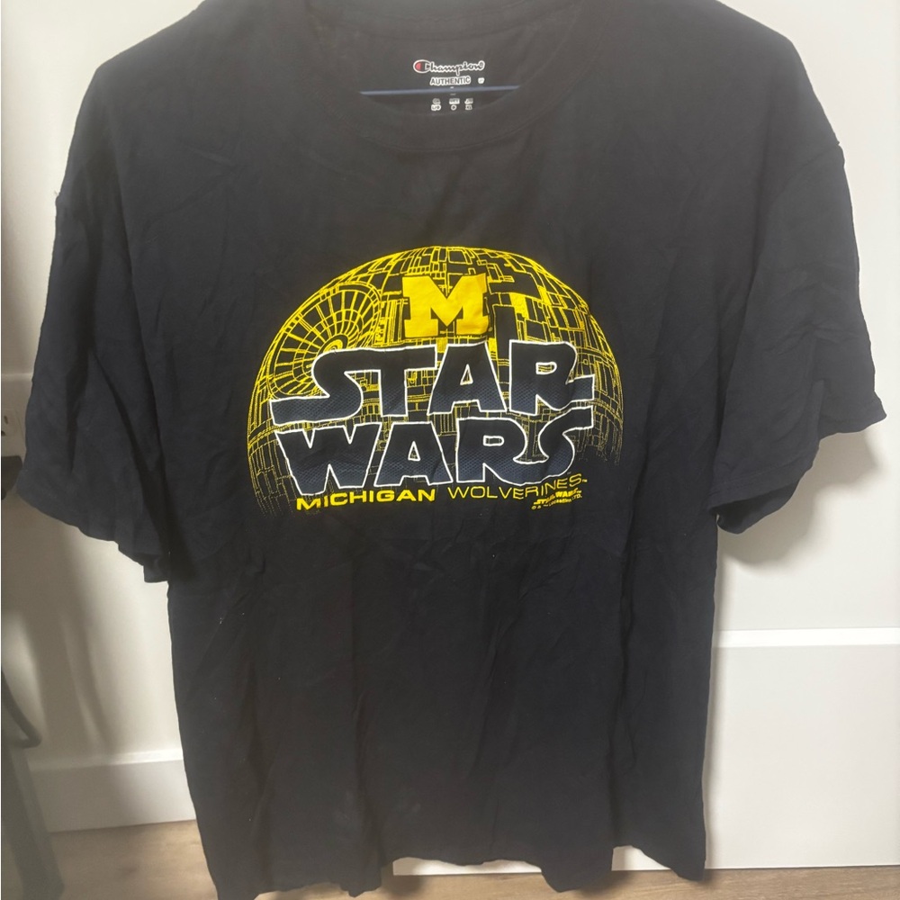 Large Champion Star Wars Michigan Wolverines T-Shirt
